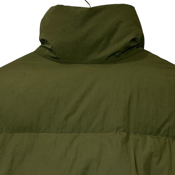 Everlane Puffer Down Filled Bomber Coat Green Women XS Pockets - Picture 9 of 14